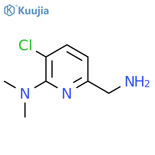 2-Pyridinemethanamine, 5-chloro-6-(dimethylamino)- structure