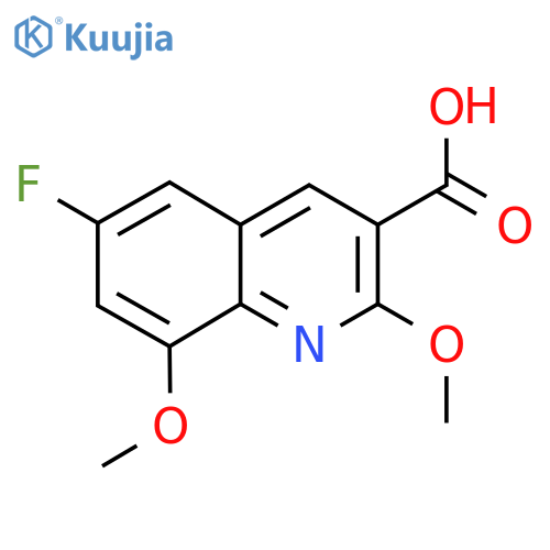 6-Fluoro-2,8-dimethoxyquinoline-3-carboxylic acid structure