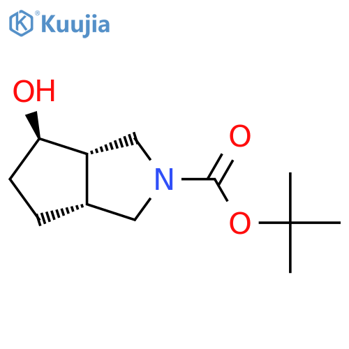 (3aS,4R,6aR)-tert-butyl 4-hydroxyhexahydrocyclopenta[c]pyrrole-2(1H)-carboxylate structure