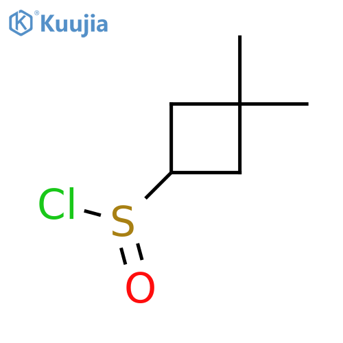 3,3-Dimethylcyclobutane-1-sulfinyl chloride structure