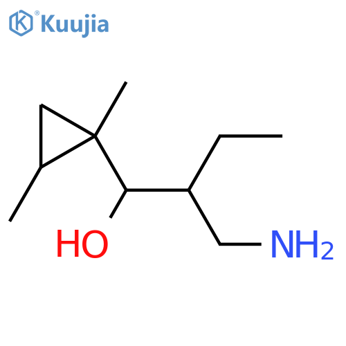 Cyclopropanemethanol, α-[1-(aminomethyl)propyl]-1,2-dimethyl- structure