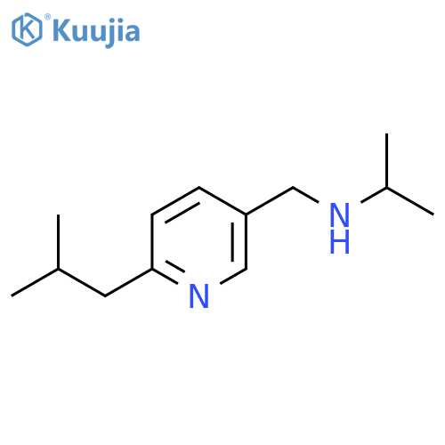 {[6-(2-Methylpropyl)pyridin-3-yl]methyl}(propan-2-yl)amine structure