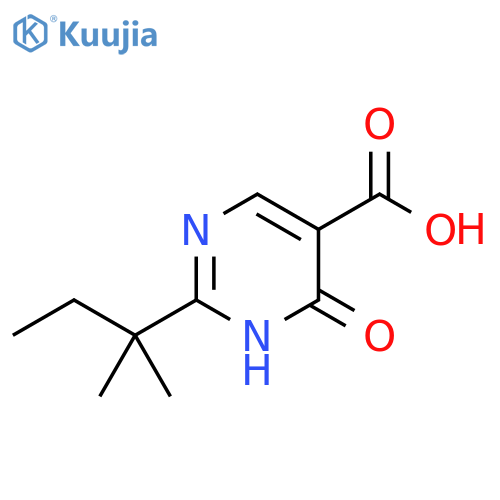 5-Pyrimidinecarboxylic acid, 2-(1,1-dimethylpropyl)-1,6-dihydro-6-oxo- structure