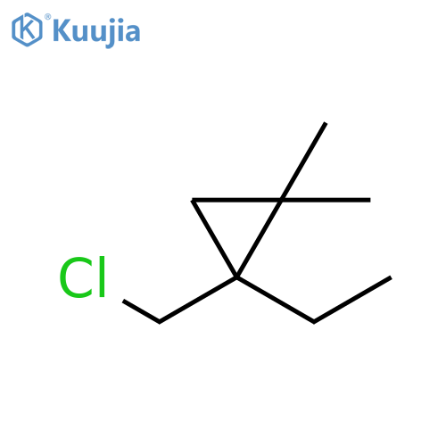 Cyclopropane, 1-(chloromethyl)-1-ethyl-2,2-dimethyl- structure