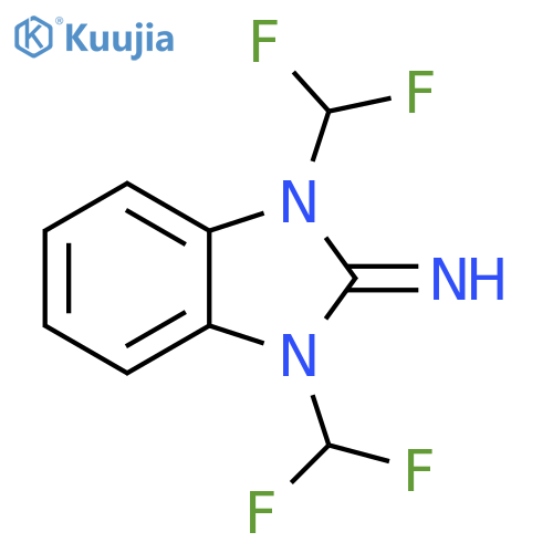 2H-Benzimidazol-2-imine, 1,3-bis(difluoromethyl)-1,3-dihydro- structure