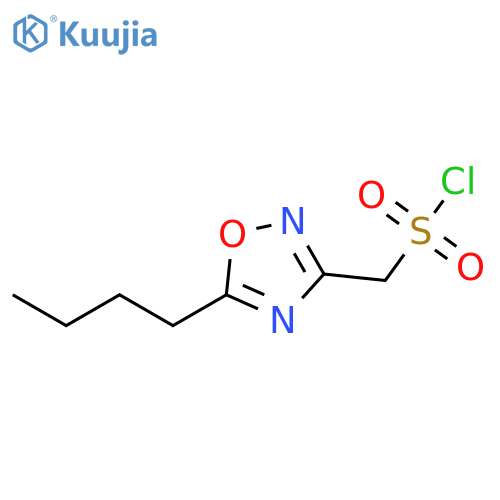 1,2,4-Oxadiazole-3-methanesulfonyl chloride, 5-butyl- structure