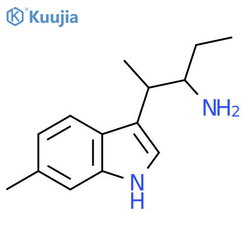 1H-Indole-3-ethanamine, α-ethyl-β,6-dimethyl- structure