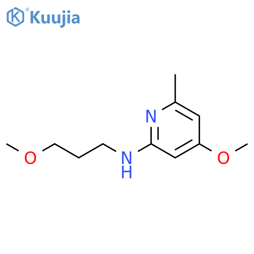 2-Pyridinamine, 4-methoxy-N-(3-methoxypropyl)-6-methyl- structure