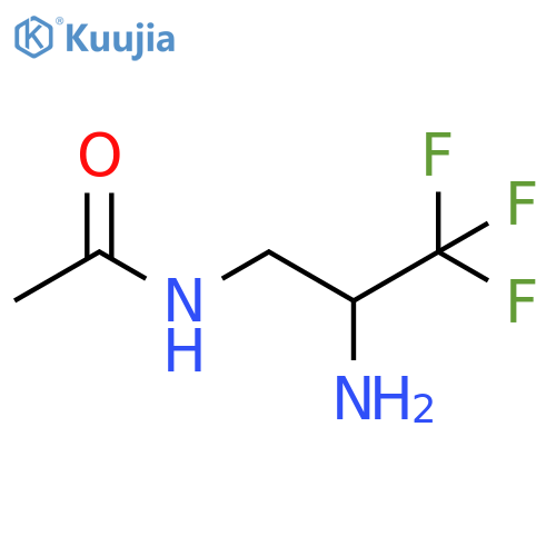 Acetamide, N-(2-amino-3,3,3-trifluoropropyl)- structure