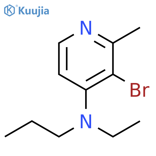 4-Pyridinamine, 3-bromo-N-ethyl-2-methyl-N-propyl- structure