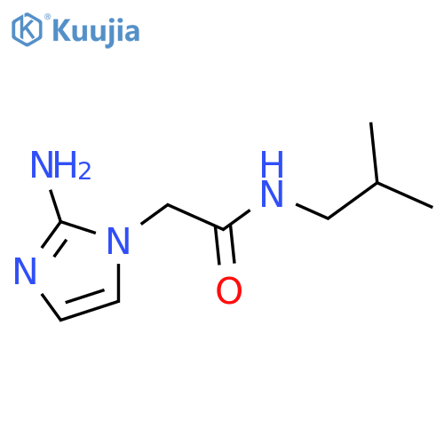 2-(2-amino-1H-imidazol-1-yl)-N-(2-methylpropyl)acetamide structure