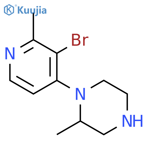 Piperazine, 1-(3-bromo-2-methyl-4-pyridinyl)-2-methyl- structure