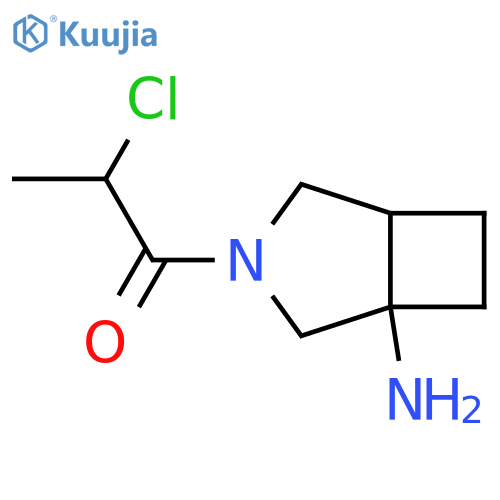 1-Propanone, 1-(1-amino-3-azabicyclo[3.2.0]hept-3-yl)-2-chloro- structure
