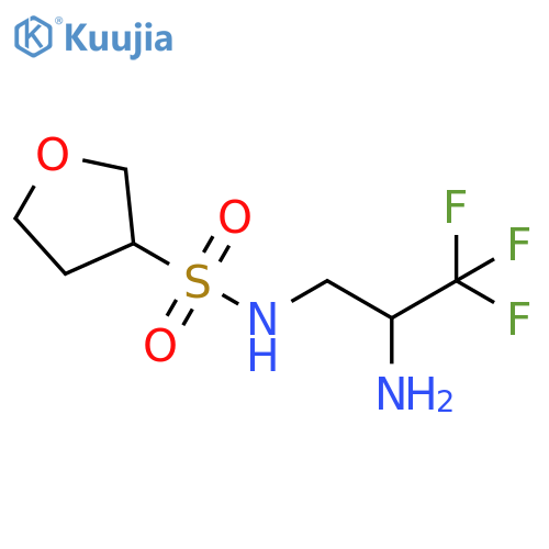 3-Furansulfonamide, N-(2-amino-3,3,3-trifluoropropyl)tetrahydro- structure