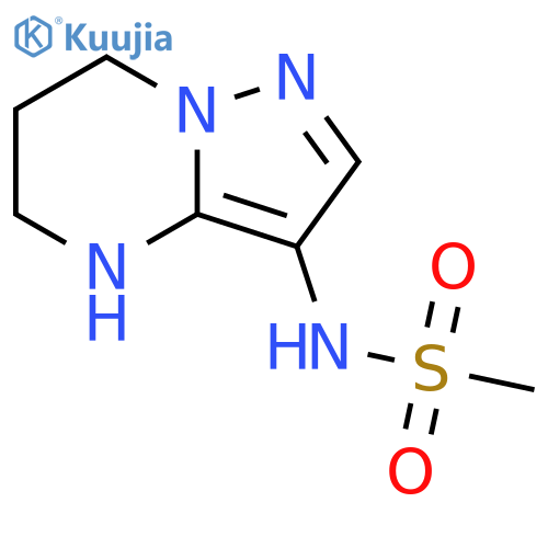 Methanesulfonamide, N-(4,5,6,7-tetrahydropyrazolo[1,5-a]pyrimidin-3-yl)- structure