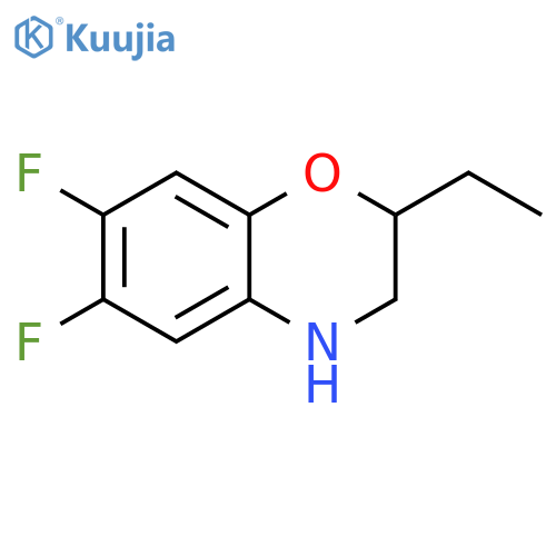 2H-1,4-Benzoxazine, 2-ethyl-6,7-difluoro-3,4-dihydro- structure