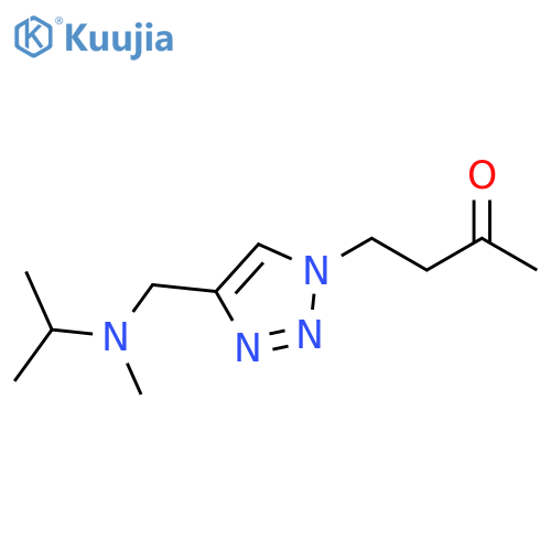 2-Butanone, 4-[4-[[methyl(1-methylethyl)amino]methyl]-1H-1,2,3-triazol-1-yl]- structure