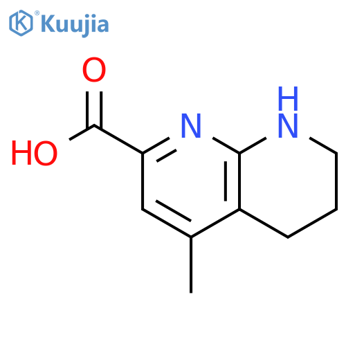 1,8-Naphthyridine-2-carboxylic acid, 5,6,7,8-tetrahydro-4-methyl- structure