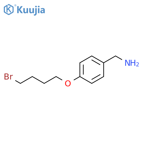 Benzenemethanamine, 4-(4-bromobutoxy)- structure