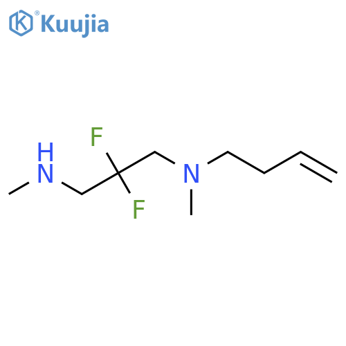 N-but-3-enyl-2,2-difluoro-N,N'-dimethylpropane-1,3-diamine structure