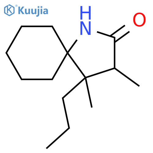 1-Azaspiro[4.5]decan-2-one, 3,4-dimethyl-4-propyl- structure