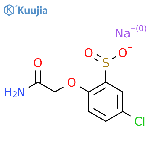 Sodium 2-(carbamoylmethoxy)-5-chlorobenzene-1-sulfinate structure