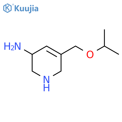 5-[(Propan-2-yloxy)methyl]-1,2,3,6-tetrahydropyridin-3-amine structure