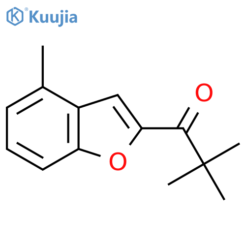 2,2-Dimethyl-1-(4-methyl-1-benzofuran-2-yl)propan-1-one structure