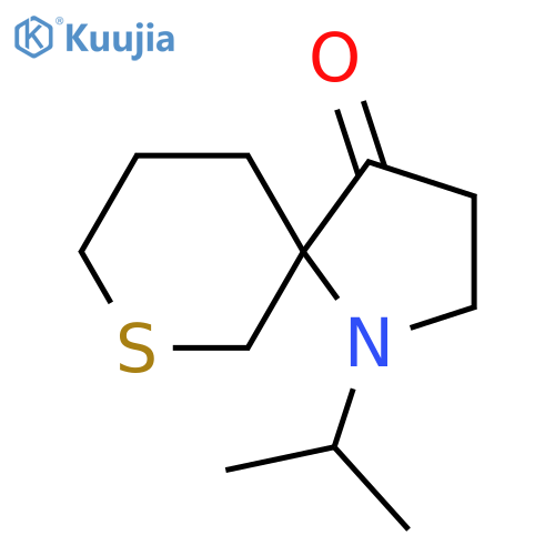 1-(Propan-2-yl)-7-thia-1-azaspiro[4.5]decan-4-one structure