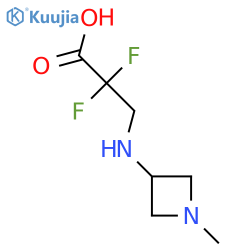 2,2-Difluoro-3-[(1-methylazetidin-3-yl)amino]propanoic acid structure