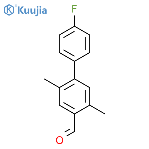 4-(4-Fluorophenyl)-2,5-dimethylbenzaldehyde structure