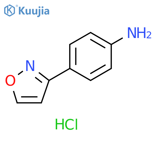 4-(1,2-oxazol-3-yl)aniline hydrochloride structure