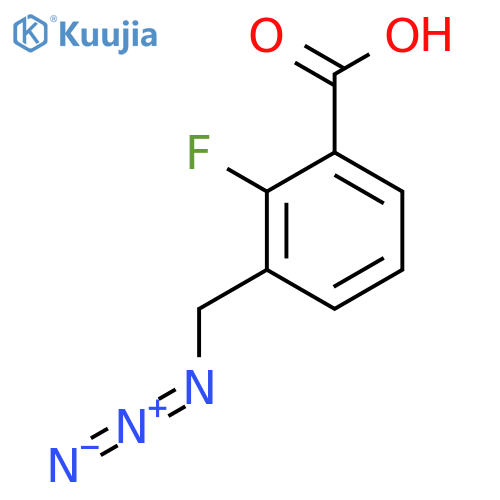 3-(Azidomethyl)-2-fluorobenzoic acid structure