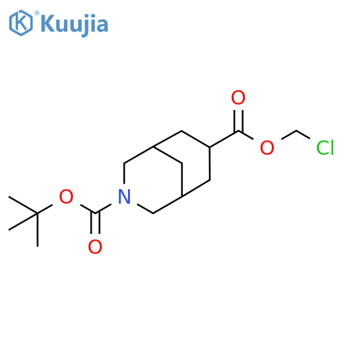 3-Azabicyclo[3.3.1]nonane-3,7-dicarboxylic acid, 7-(chloromethyl) 3-(1,1-dimethylethyl) ester structure