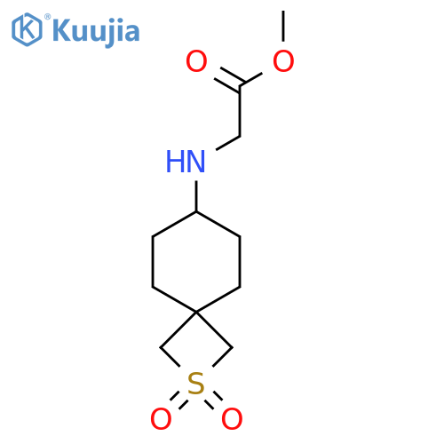 Methyl 2-({2,2-dioxo-2lambda6-thiaspiro[3.5]nonan-7-yl}amino)acetate structure