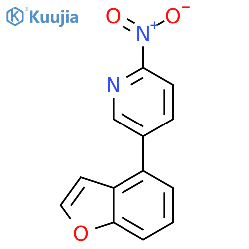 Pyridine, 5-(4-benzofuranyl)-2-nitro- structure
