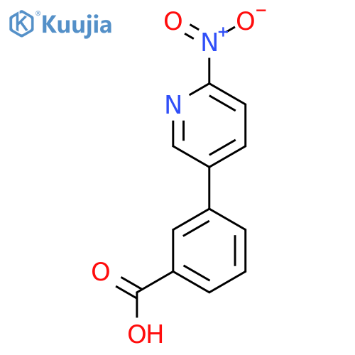 3-(6-Nitropyridin-3-yl)benzoic acid structure