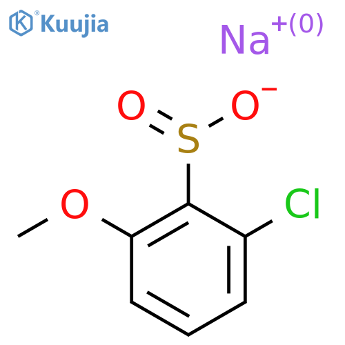 Sodium 2-chloro-6-methoxybenzene-1-sulfinate structure
