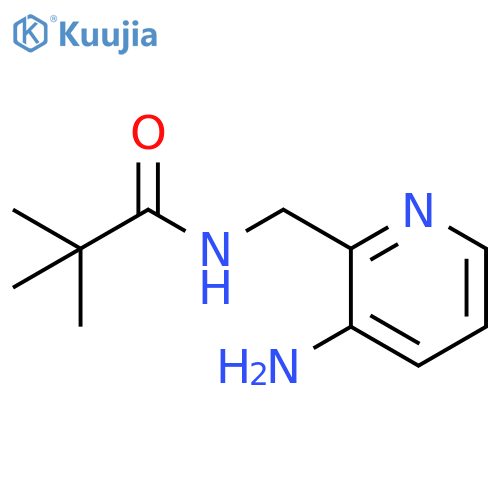 Propanamide, N-[(3-amino-2-pyridinyl)methyl]-2,2-dimethyl- structure