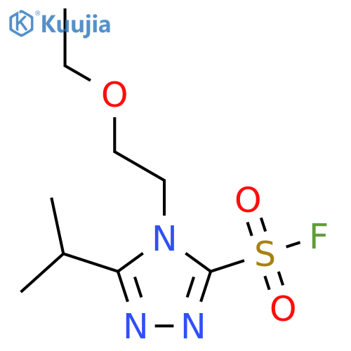 4H-1,2,4-Triazole-3-sulfonyl fluoride, 4-(2-ethoxyethyl)-5-(1-methylethyl)- structure