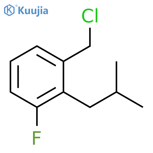 Benzene, 1-(chloromethyl)-3-fluoro-2-(2-methylpropyl)- structure