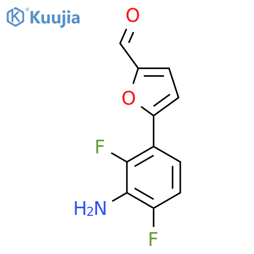 5-(3-Amino-2,4-difluorophenyl)furan-2-carbaldehyde structure