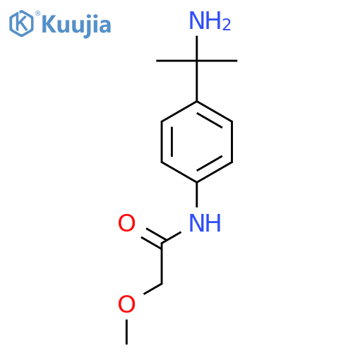 N-[4-(2-aminopropan-2-yl)phenyl]-2-methoxyacetamide structure