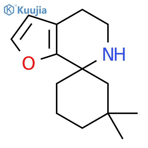 5,5-dimethyl-5',6'-dihydro-4'H-spirocyclohexane-1,7'-furo2,3-cpyridine structure