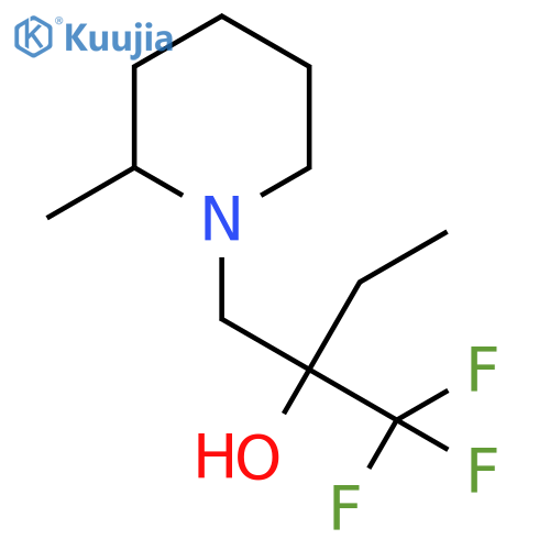 1-Piperidineethanol, α-ethyl-2-methyl-α-(trifluoromethyl)- structure