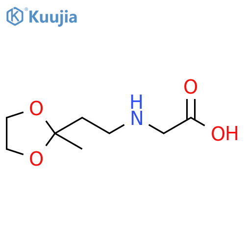 Glycine, N-[2-(2-methyl-1,3-dioxolan-2-yl)ethyl]- structure