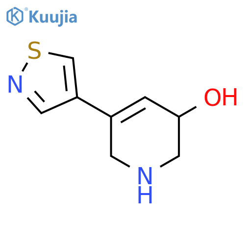 5-(1,2-Thiazol-4-yl)-1,2,3,6-tetrahydropyridin-3-ol structure