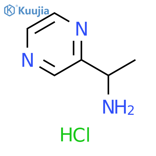 1-(pyrazin-2-yl)ethan-1-amine dihydrochloride structure