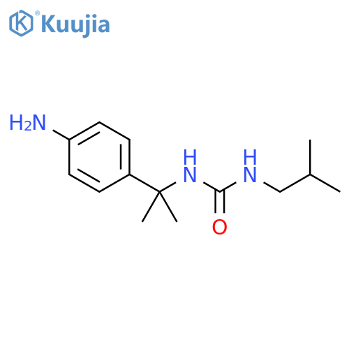 Urea, N-[1-(4-aminophenyl)-1-methylethyl]-N'-(2-methylpropyl)- structure