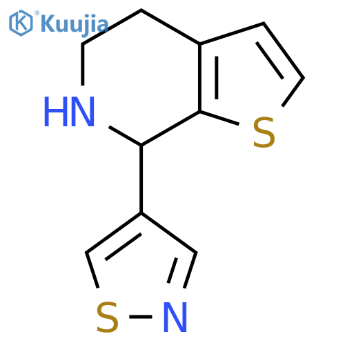 4-{4H,5H,6H,7H-thieno2,3-cpyridin-7-yl}-1,2-thiazole structure